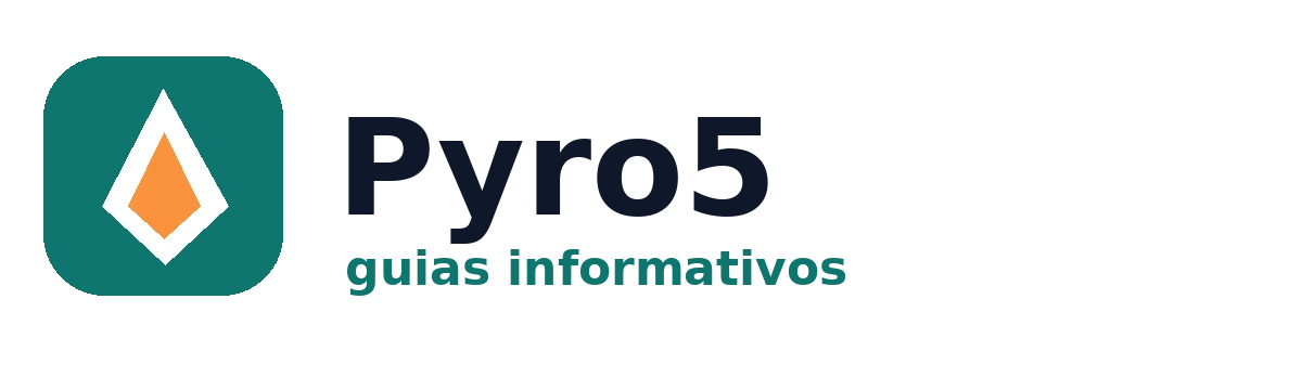 Logo neutro do Pyro5 como portal informativo